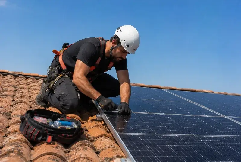 Maintenance et monitoring de panneaux solaires à Gauré